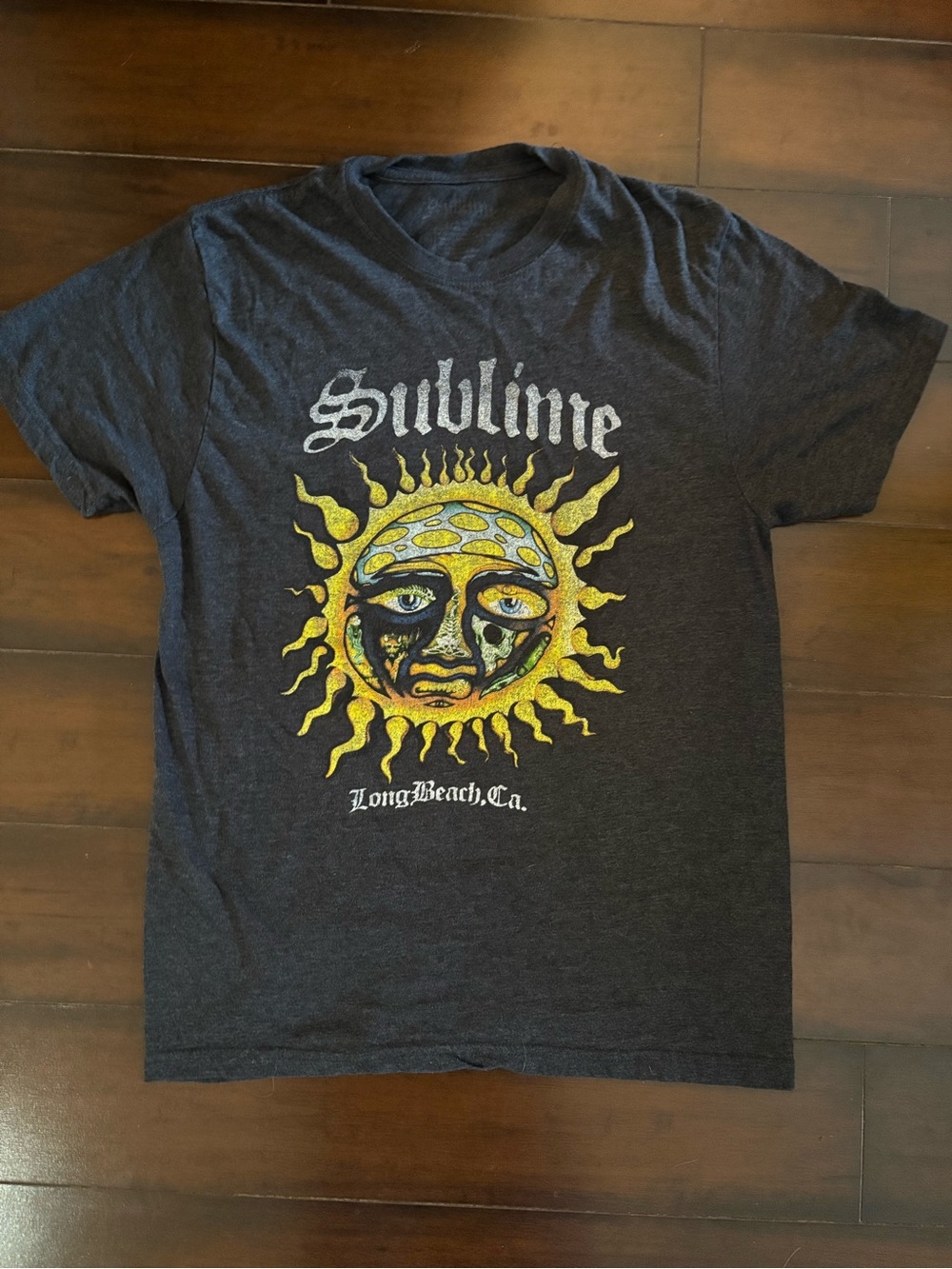 Sublime Sun Graphic Tee - Charcoal Unisex Size Small